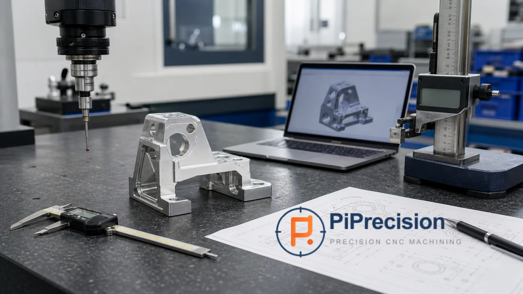 DFM review for CNC machined parts with CAD model, drawing, and inspection tools