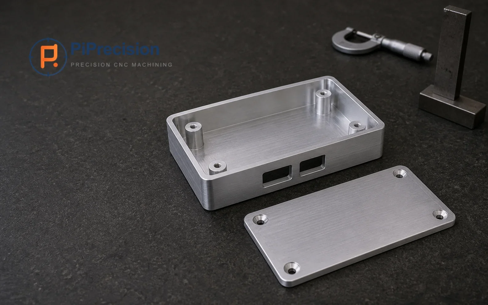 Machined aluminum product-development prototype prepared for functional evaluation