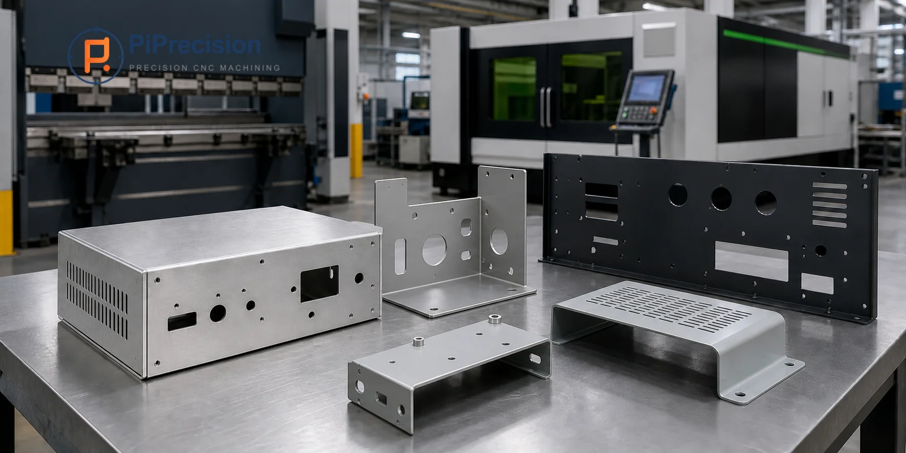 Precision prototype sheet metal parts in a modern fabrication workshop